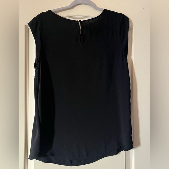APT. 9 Black Polyester Blouse Rhinestone Detail Women’s size Medium - Picture 6 of 11